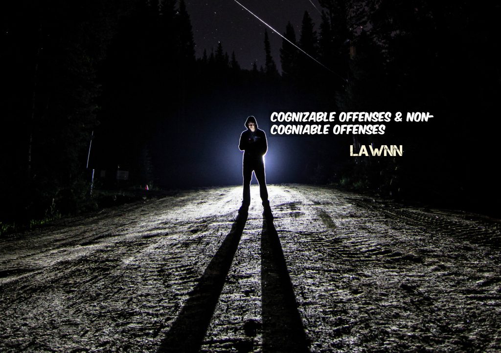 Cognizable Offenses & Non-Cogniable Offenses at lawnn